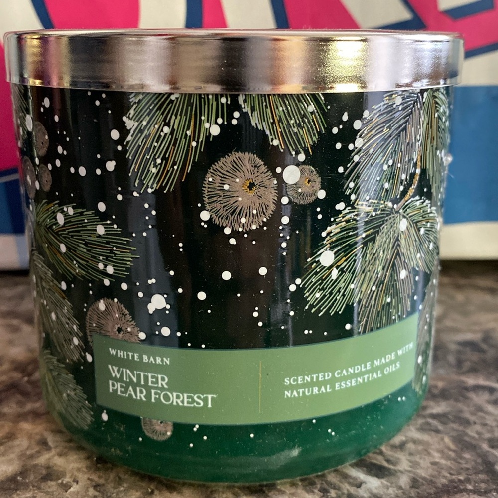 Bath & Body Works Winter Pear Frosted 3-wick candles